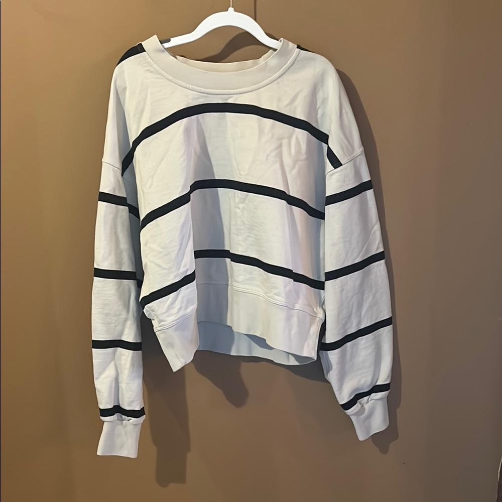 Striped Black and White Women's Top